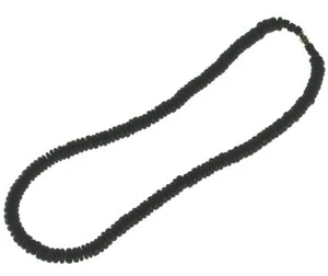 Gargantilla de surfista Hawaiian Beach 18" CoCo collar de cuentas negra - Imagen 1 de 1