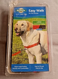 NEU Petsafe Easy Walk No-Pull Geschirr LARGE rot/schwarz VORTEILE HUND RETTUNG - Bild 1 von 3