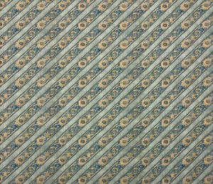 SCHUMACHER IKSEL SAFAVID RIBBONS ORIGINAL FLORAL HIGH END FABRIC 8.1 YARDS 53"W - Picture 1 of 6
