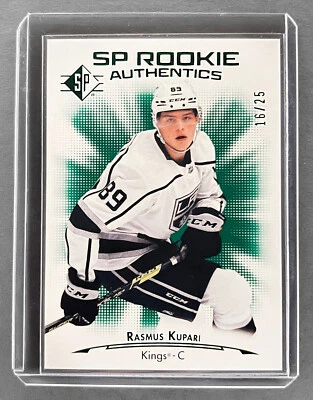 2021-22 Upper Deck SP #113 Rasmus Kupari Rookie Authentics Green /25 RC - Image 1 of 3
