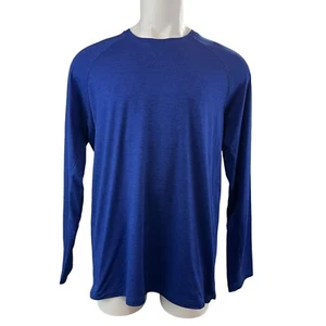Camisa Reebok Para Hombre 2XL Manga Larga Azul Absorbente Cuello Redondo RN 117927 (465) - Imagen 1 de 11