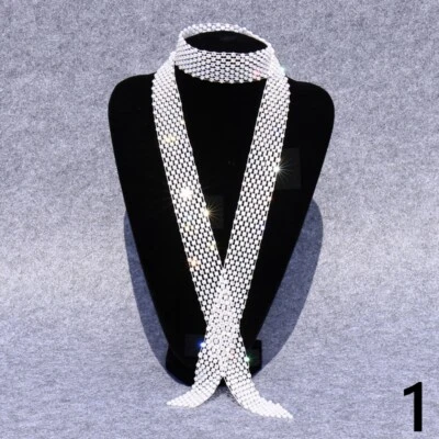 1x Mujeres Corbata Corbata Brillo Cinturón Cintura Discoteca Bar Accesorios Foto 1 de 4