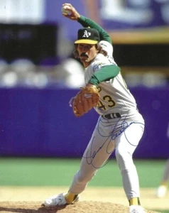 Photo dédicacée signée 8x10 DENNIS ECKERSLEY Oakland A's - avec certificat d'authenticité - Photo 1/1