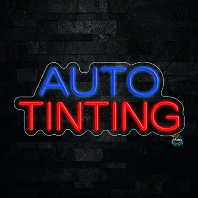 Auto Tinting LED Neon Sign 23"L x 10"H #32040 - Image 1 of 3