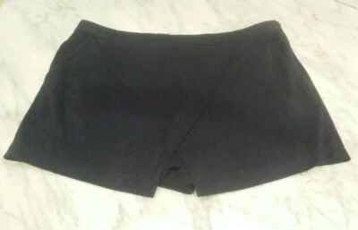 La Hearts Pac Sun Women"s Navy Blue Faux Suede Skort Large - Image 1 of 3