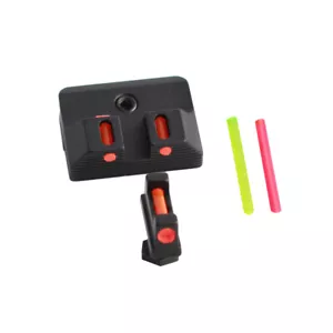 HOT Optic Front and Rear Sight Handgun For Glock Fiber Sights Standard Model - Picture 1 of 7