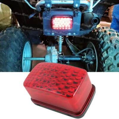 Luz trasera de freno de lente roja LED para Yamaha Wolverine 350 450 850 ATV Foto 1 de 4