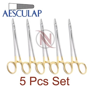 AESCULAP BM066US Durogrip Mayo Hegar SERR Tungsten Carb-Bite Needle Holder 7.25" - Picture 1 of 4