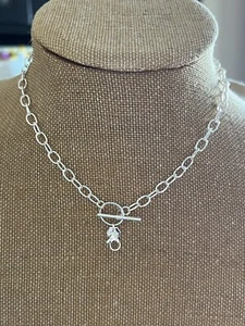 Authentische Origami Eule Silber 16" Knebelkette - Bild 1 von 3