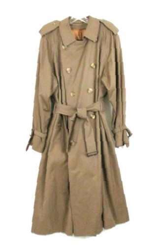 BURBERRYS' TRENCH DOPPIOPETTO UOMO VINTAGE CON FODERA LANA SFODERABILE TG.44L