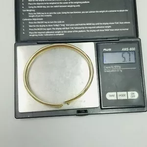 Bracciale oro giallo 10 kt rotto 5,7 grammi rottami senza chiusura COSÌ COM'È - Foto 1 di 11