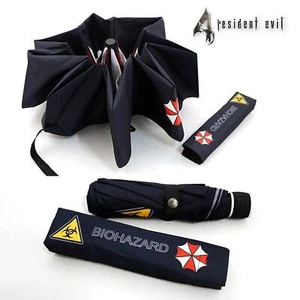 Hot Biohazard Umbrella Corporation Resident Evil Waterproof Folding Umbrella #B - Picture 1 of 4
