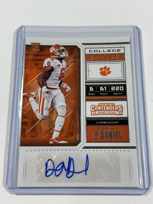 2018 Panini Contenders Draft Picks #146 Dorian O'Daniel Auto Rookie RC - Image 1 of 2