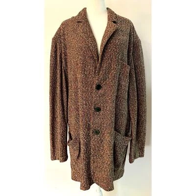 Suéter Blazer Tejido Missoni Vintage RARO Chaqueta Naranja Etiqueta Talla 52 (US 16) Foto 1 de 4