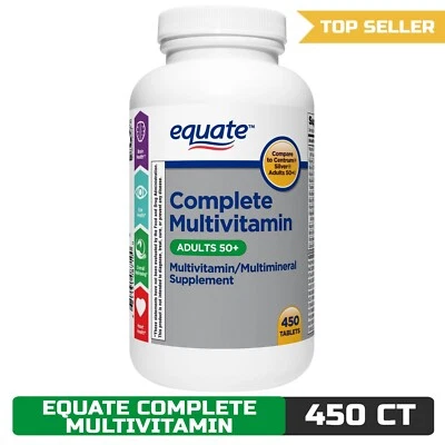 Equate Complete Multivitamin/Multimineral Supplement for Adults 50+ - 450 Count - Image 1 of 4
