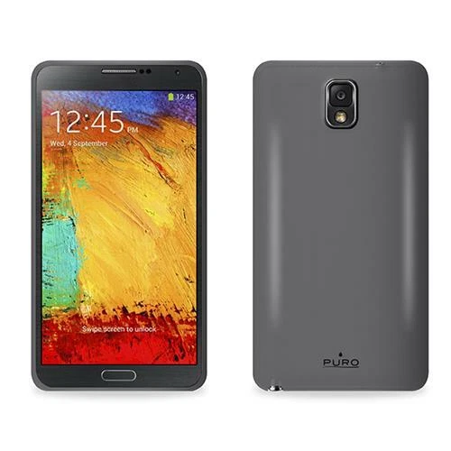 Cover per Samsung Galaxy Note 3 Trasparente flessibile Nero Fumè della Puro - Immagine 1 di 1