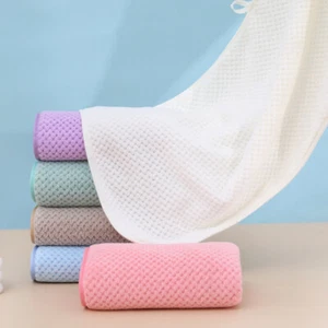 Coral fleece towels, bath towels, soft and absorbent woven bath towels, adult - Picture 1 of 2
