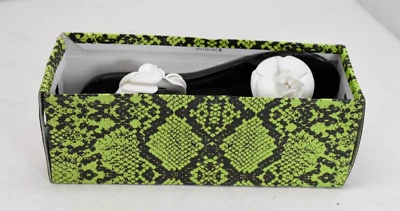 Cape Robbin White Rose Flower Black Sandals Slide Open Toe Slip On Women Size 10 - Image 1 of 4