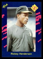Rickey Henderson 1990 Classic Blue #37   Oakland Athletics