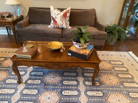MINT Condition Vintage 80s Henredon Villandry French Country Walnut Coffee Table Cover