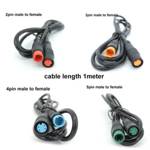 2/3/4/5/6 Pin core male to female Butt Joint Ebike sensor Cable Bicycle Electric - Picture 1 of 11