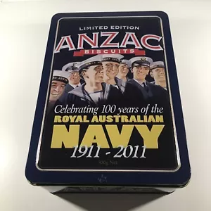 ANZAC Biscuit Collectable Tin Limited Edition 100 Years Royal Australian Navy - Bild 1 von 10