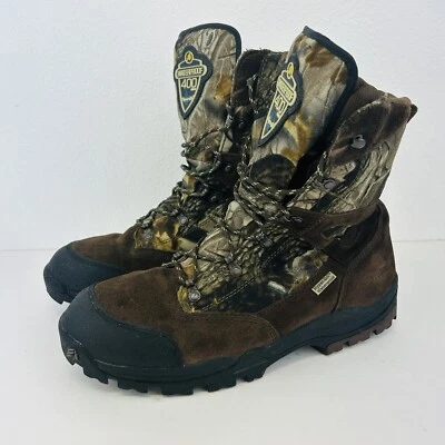 LaCrosse Size 11.5 Waterproof Hyper-Dri 400 Gram Brown Suede/Realtree Boots - Image 1 of 4