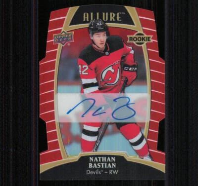 2019-20 Upper Deck Allure AUTO Red Rainbow #85 Nathan Bastian /349 - Image 1 of 2