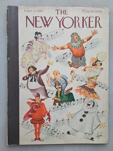 The New Yorker Magazine - January 13, 1934 OPERA Cover, PUNCH Magazine Parody - Picture 1 of 2