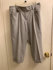 NWOT GLORIA VANDERBILT GRAY WOMEN'S DRESS PANTS SIZE 12 - Picture 1 of 6