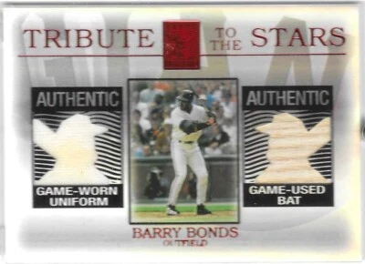 BARRY BONDS 2003 Topps Contemporary Tribute to the Stars GU Jersey/Bat #5 of 50! - Image 1 of 2