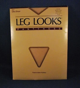 Vintage New BURLINGTON Ultra Sheer PANTYHOSE Medium Crystal Beige Sandalfoot - Picture 1 of 4