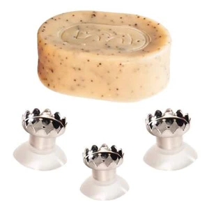 Minimalist Magnetic Suction Cup Soap Bar Holder | Made in France - Picture 1 of 15