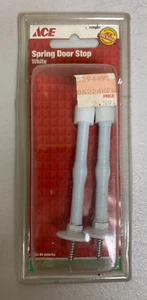ACE HARDWARE SPRING DOOR STOP WHITE 3" - Picture 1 of 2