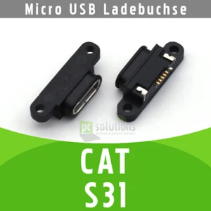 ✅ CAT S31 Micro USB DC Hembra Hembra de carga Hembra de alimentación Socket Connector Port - Imagen 1 de 1