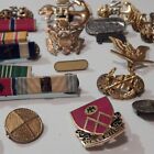 Vintage Lot Military Pins Badges US Navy, Air Guard Etc... Mixed Lot See Photos 