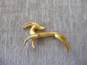 Vintage Animal Brooch Pin Impala Gazelle Antelope - Picture 1 of 6