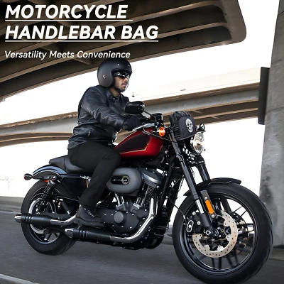Motorcycle Handlebar Bag Saddlebags Snowmobiles Water-resistant Universal - Image 1 of 4