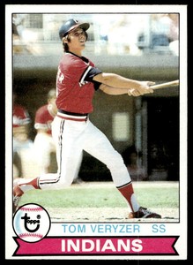 1979 Topps 537 Tom Veryzer   Cleveland Indians  Baseball Card