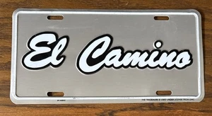 El Camino Silver background with white letter and black around outside letter - Picture 1 of 3