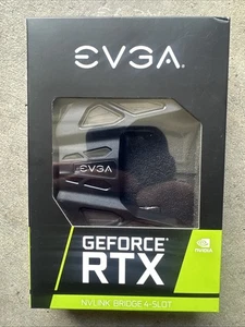 BRAND NEW SEALED! EVGA GEFORCE RTX NVLINK BRIDGE 4-SLOT PN#100-2W-0030-LR. - Picture 1 of 4