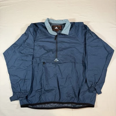 Chaqueta De Colección Nike ACG Anorak Capa Exterior 3 Empacable Centro Swoosh Azul Talla XXL Foto 1 de 4