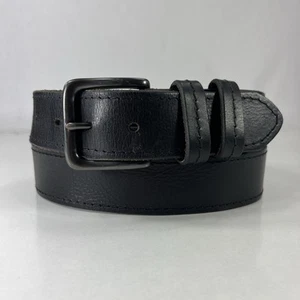 Cinturón de trabajo de cuero genuino negro WRANGLER - para hombre talla 36 - Imagen 1 de 9
