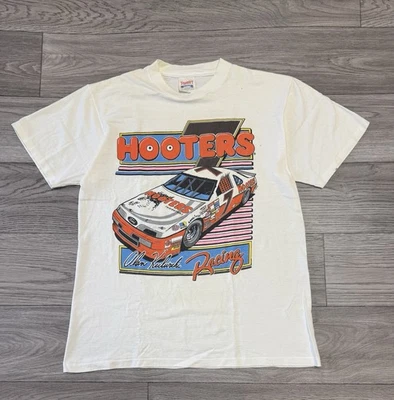 Camiseta De Colección Años 90 Alen Kulwicki Hooters Carreras Nascar Doble Cara Talla L EE. UU. Foto 1 de 4