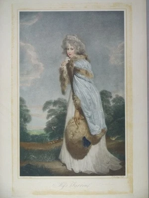 Miss Farren Countess Derby - Bartolozzi n. Lawrence - Lithographie - 19. Jh. - Bild 1 von 4