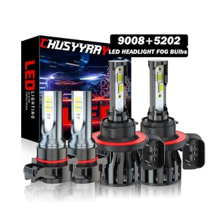 Para Dodge Challenger 2009-2014 6000K Blanco 4x Faro LED + Kit Bombillas Antiniebla - Imagen 1 de 24