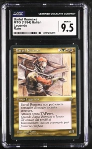 BARTEL RUNEAXE *Italian* Legends Rare Reserved List CGC 9.5 MTG EDH [NOS] - Picture 1 of 2