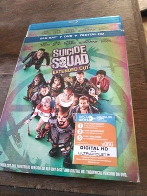 Suicide Squad: Extended Cut (Blu-ray, DVD, 2016) - Image 1 of 4