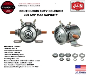 INTERRUPTOR RELÉ SOLENOIDE 4 TERMINALES 150A/300A 12 Voltios Para Cole Hersee 24059 12v - Imagen 1 de 5