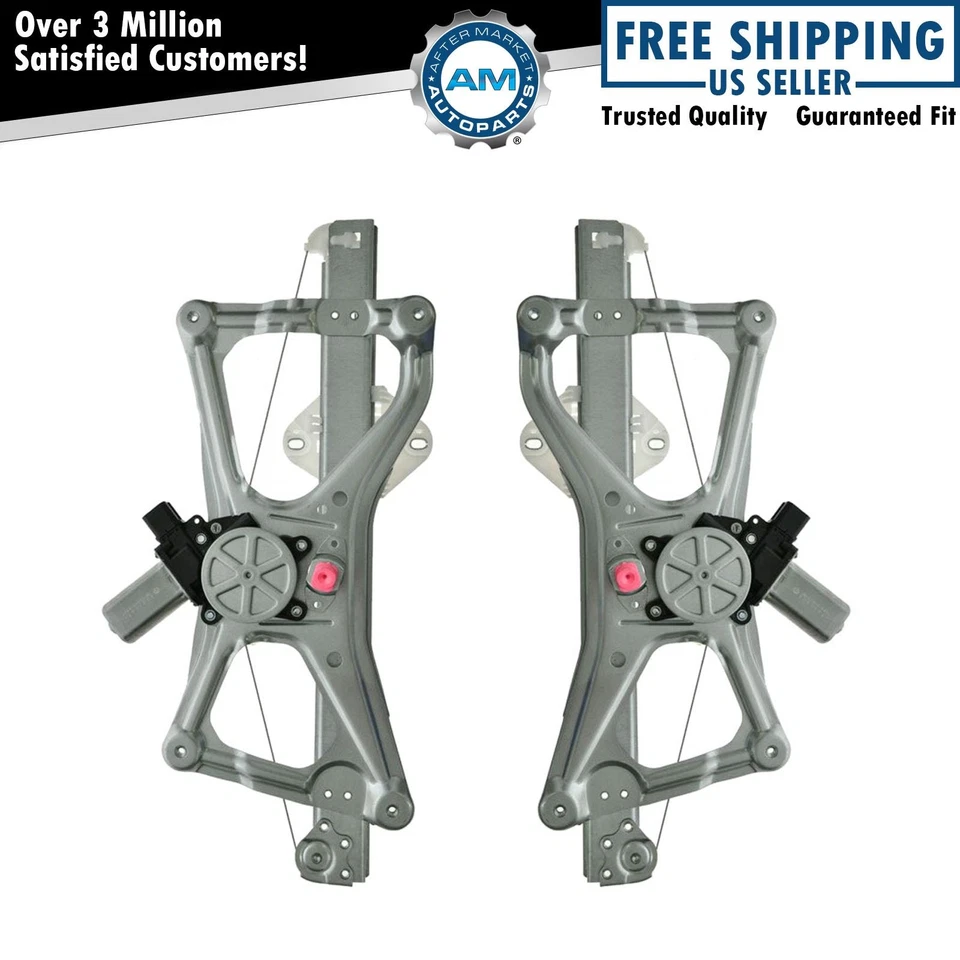 Juego de pares de reguladores de ventana eléctrica delantera y motor para Acura CSX Honda Civic Hybrid Foto 1 de 4